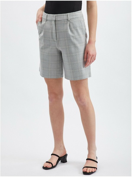 Orsay Svjetlosive ženske kratke hlače na kockice ORSAY