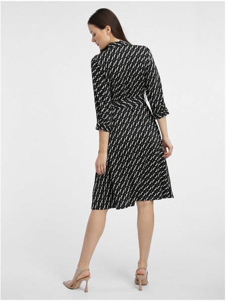 Orsay Crne ženske uzorkovane košuljaste haljine ORSAY