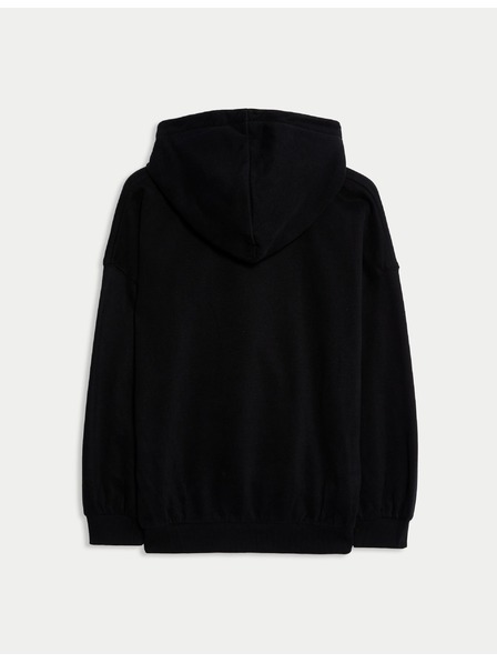 Marks & Spencer Skeleton hoodie s visokim udjelom pamuka (6-16 godina) Marks & Spencer crna