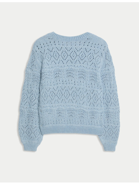 Marks & Spencer Pleteni džemper s motivom (2-16 godina) Marks & Spencer plava