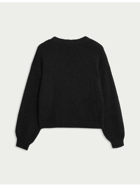 Marks & Spencer Jednobojan džemper (6-16 godina) Marks & Spencer crna