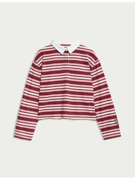 Marks & Spencer Prugasta sportska košulja od čiste pamučne tkanine (6–16 godina) Marks & Spencer crvena