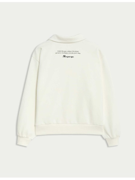 Marks & Spencer Ragbi majica s ovratnikom od bogate pamučne tkanine (6-16 godina) Marks & Spencer krem