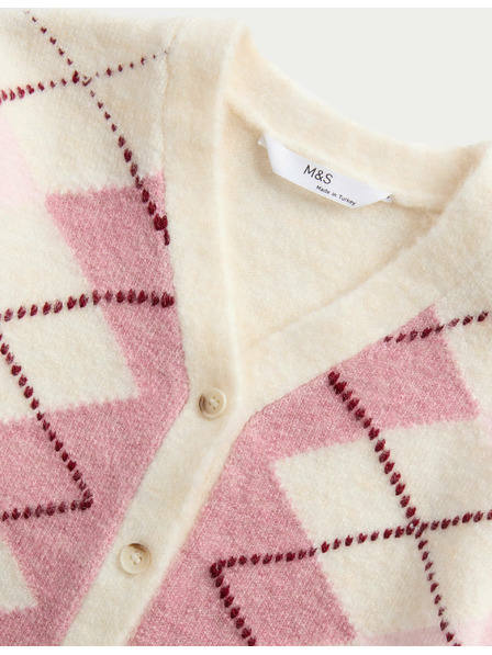 Marks & Spencer Kardigan s uzorkom (2–8 godina) Marks & Spencer ružičasta