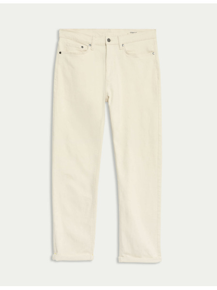 Marks & Spencer Rastežljive traperice ravnog kroja Marks & Spencer krem