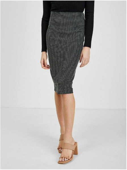 Orsay Bijelo-crna ženska suknja s uzorkom ORSAY