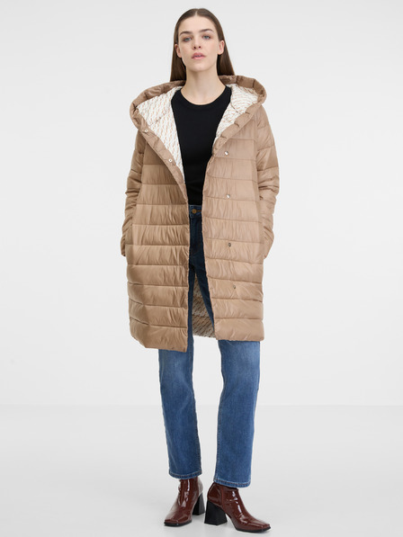 Orsay Smeđi ženski prošiveni kaput ORSAY