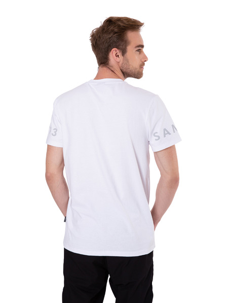 Sam 73 Bijela muška majica s printom SAM 73