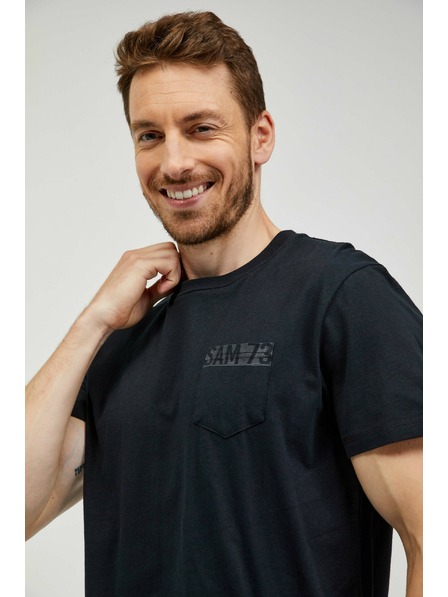 Sam 73 Crna muška majica kratkih rukava SAM 73 Quarip