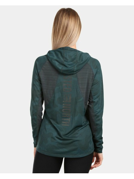 Kilpi Ženska majica za trčanje Kilpi AILEEN-W Tamno zelena