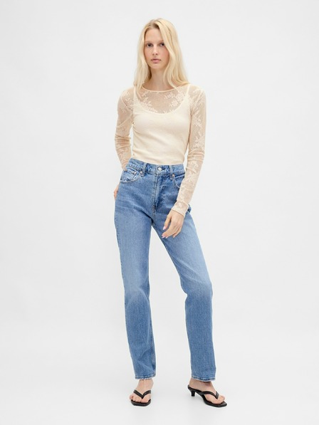 GAP Čipkasti prozirni top GAP