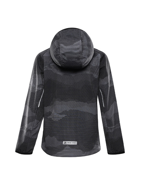 ALPINE PRO Dječja softshell jakna s membranom ALPINE PRO EZORO black varijanta pa