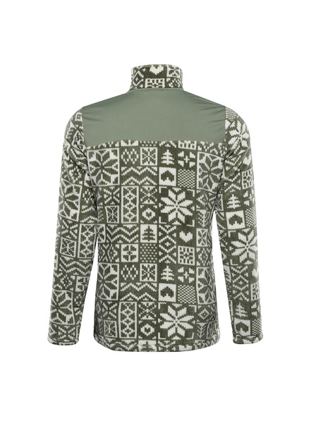 ALPINE PRO Muška flis dukserica sa supratherm ALPINE PRO EFLIN oil green varijanta pa