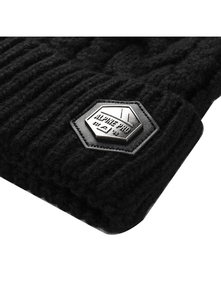ALPINE PRO Zimska kapa s pompom ALPINE PRO ORGE black
