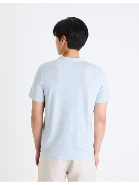 Celio Svijetlo plava muška majica Celio henley Cegeti