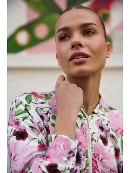 Moodo Otpeta bluza s cvjetnim uzorkom ružičasta Moodo