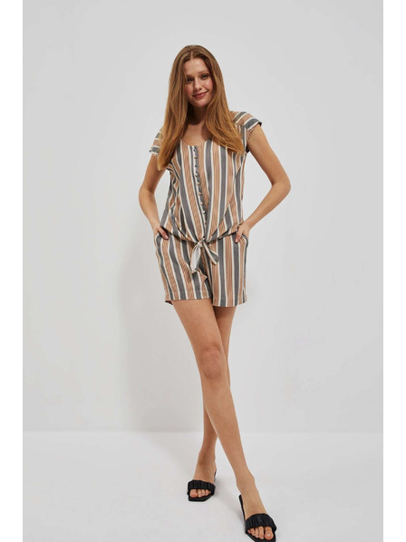 Moodo Pijesak košuljasta majica sa zavezivanjem Moodo