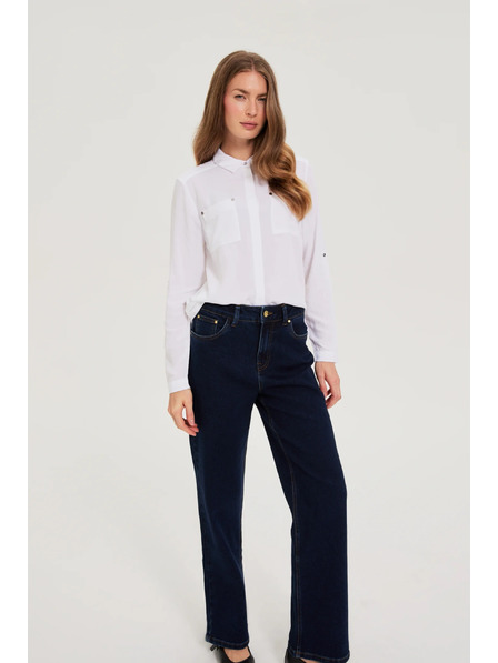 Moodo Bijela viskozna košulja Moodo