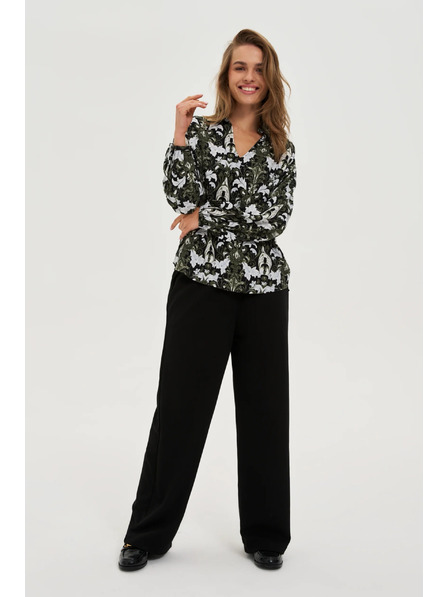 Moodo Tamnomaslinasta viskozna košulja Moodo