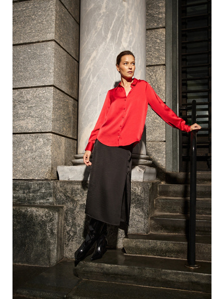 Moodo Glatka crvena košulja Moodo