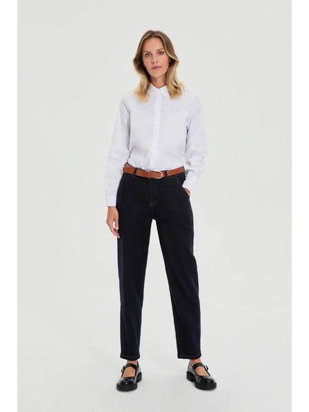 Moodo Glatka košulja bijela Moodo