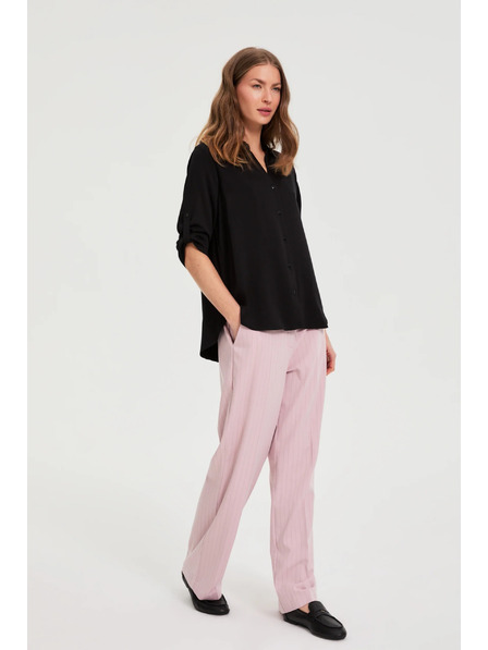 Moodo Crna viskozna košulja Moodo