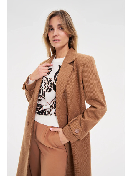 Moodo Dugi kaput smeđi Moodo