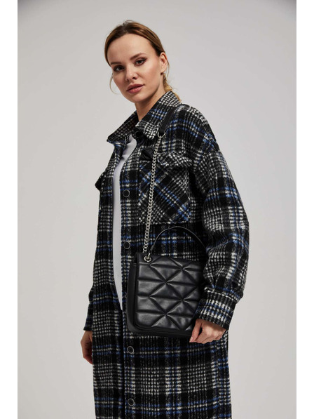 Moodo Prošivena torbica s podesivom ručkom crna Moodo