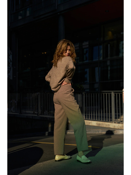 Moodo Smeđe cigarete hlače Moodo