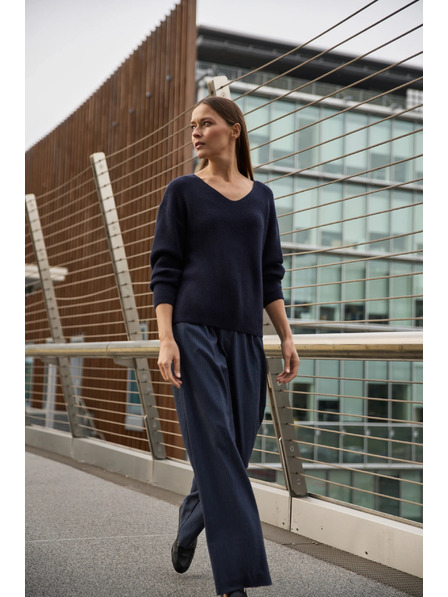 Moodo Jednostavni pulover tamno plavi Moodo