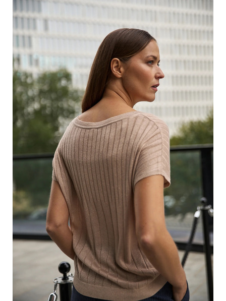 Moodo Pulover s kratkim rukavima bež Moodo