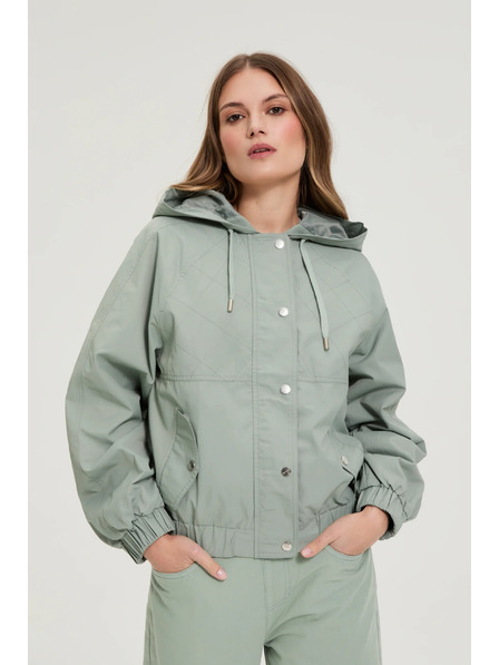 Moodo Kratka jakna maslinasto zelena Moodo