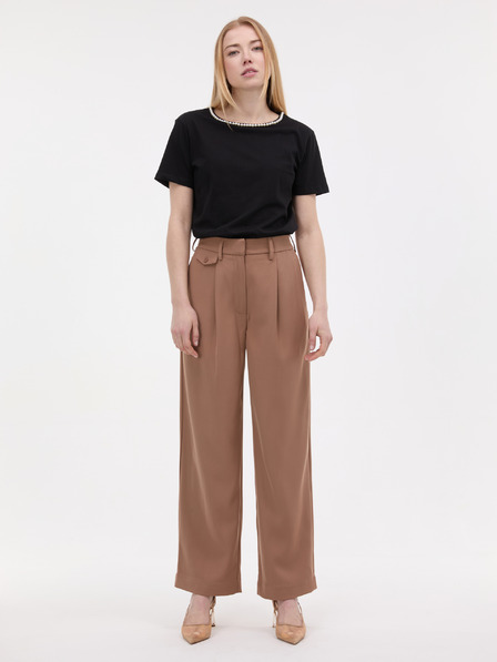 Orsay Crna ženska majica s aplikacijom ORSAY