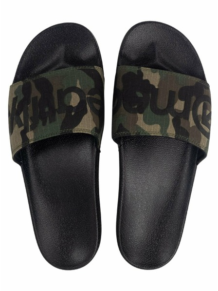 Meatfly Meatfly muške papuče Hudson Black Camo Ripstop