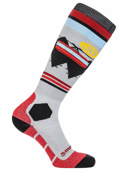 Meatfly Meatfly sNB & SKI čarape Leeway Dark Red