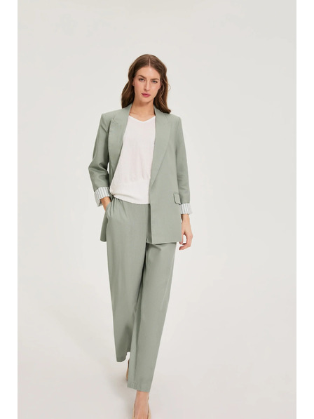 Moodo Sako s dodatkom lana maslinasto zelene Moodo