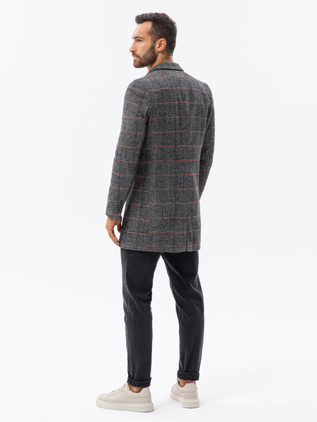 Ombre Clothing Crni muški kaput Ombre odjeća C500