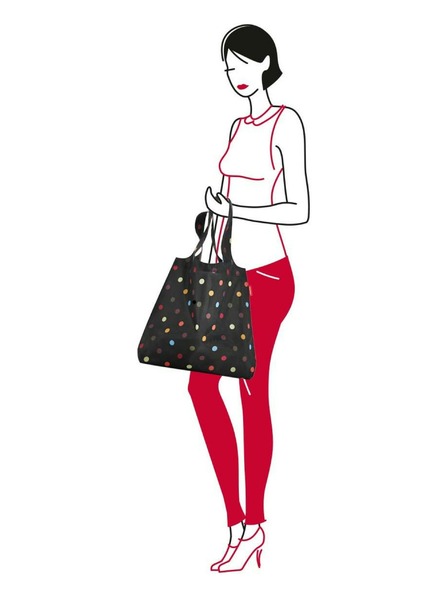 Reisenthel Crna točkasta torba za kupovinu Reisenthel Mini Maxi Shopper