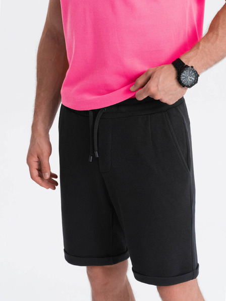 Ombre Clothing Crne muške kratke hlače Ombre odjeća