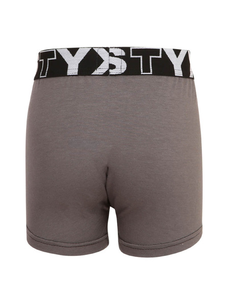 Styx Dječji bokserski šorc Styx sportski elastičan tamno sivo