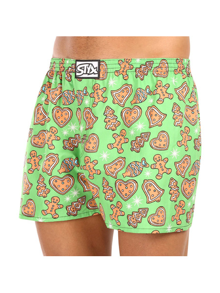 Styx Muške gaće Styx art klasični elastični pojas plus size Božić piškoti