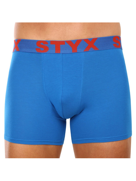 Styx Komplet od tri muške bokserice u bijeloj, plavoj i sivoj boji Styx