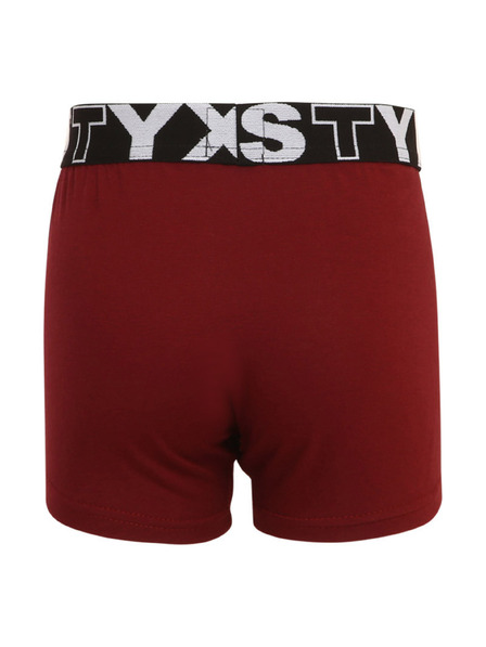 Styx Dječje bokserice Styx sportski elastičan pojas vinska