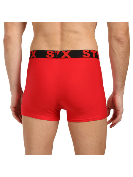 Styx Muške bokserice Styx sportski elastičan crvene