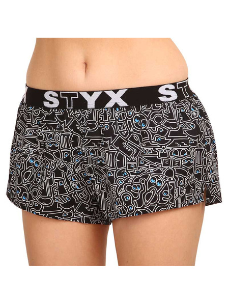 Styx Ženske kratke hlače Styx art sport rubber doodle