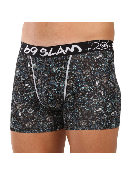 69slam Muške bokserice 69SLAM Gilbert fit bamboo SKULLER