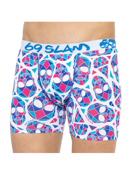 69slam Muške bokserice 69SLAM fit skullmond white