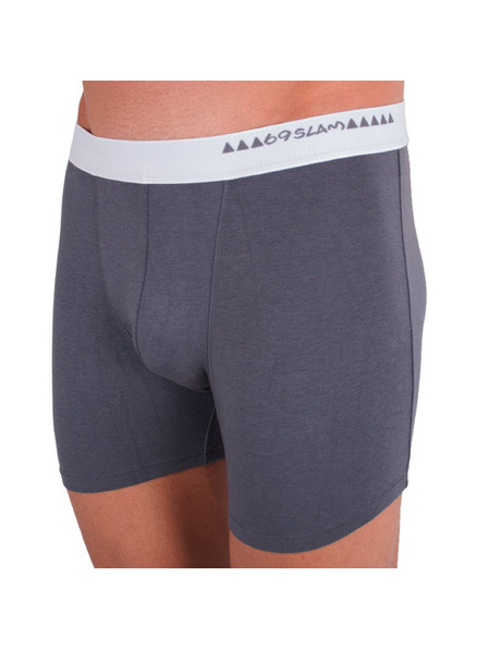 69slam Muške bokserice 69SLAM fit bamboo plain dark grey