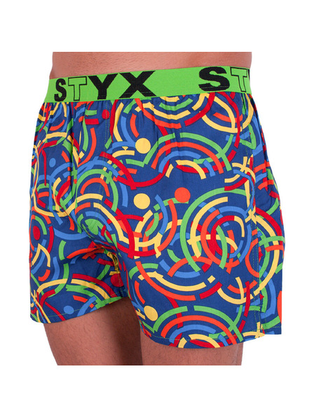 Styx Muške gaće Styx art sportska guma šarene