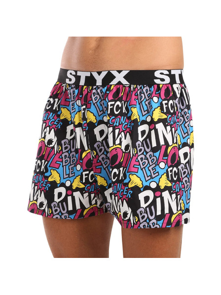 Styx Muške gaće Styx art sportska guma Pink Bubble